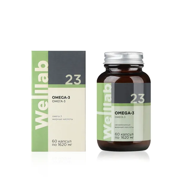 Бад с омега-3 в высокой концентрации Welllab OMEGA-3