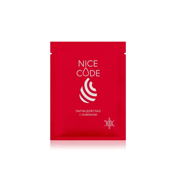Биоцеллюлозные патчи для глаз с кофеином NICE CODE
