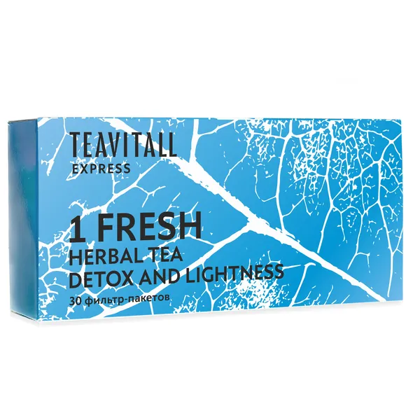 Чайный напиток для мягкого очищения организма TeaVitall Express Fresh 1