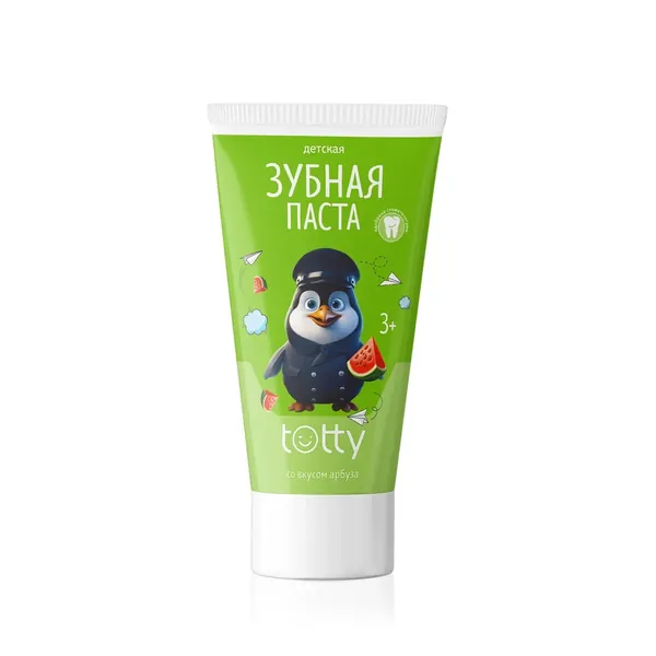 Детская зубная паста TOTTY со вкусом арбуза 3+
