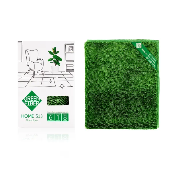 Файбер твист для пола Green Fiber HOME S13