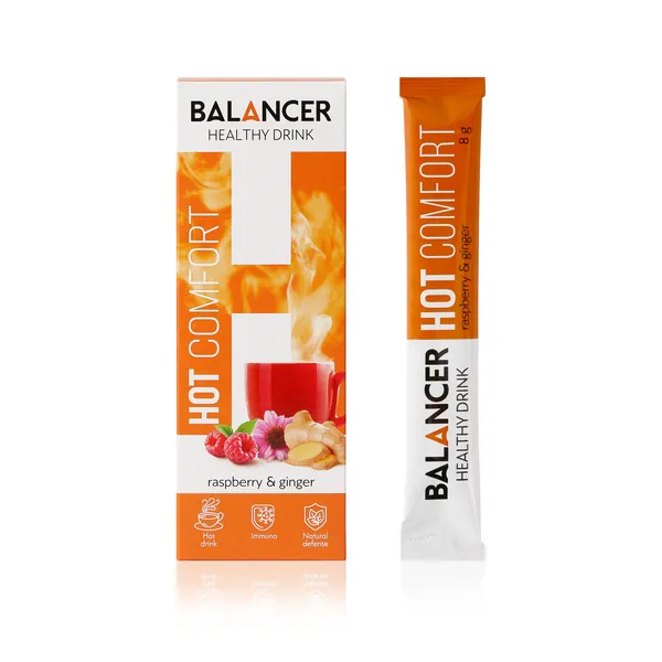 Горячий напиток для иммунитета BALANCER HOT COMFORT со вкусом «малина-имбирь»