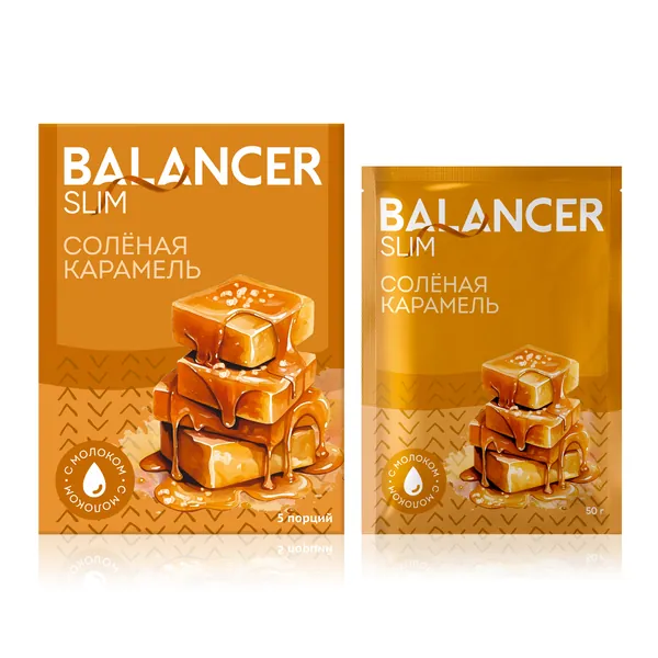 Коктейль BALANCER SLIM со вкусом «соленая карамель»