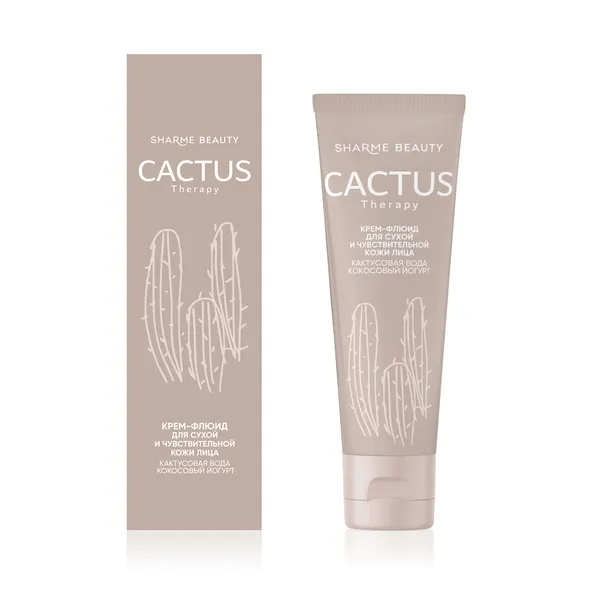 Крем-флюид для сухой и чувствительной кожи CACTUS Therapy