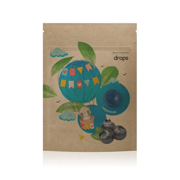 Леденцы «черника» Healthberry, с витамином C