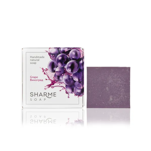 Натуральное твердое мыло ручной работы с ароматом винограда SHARME SOAP