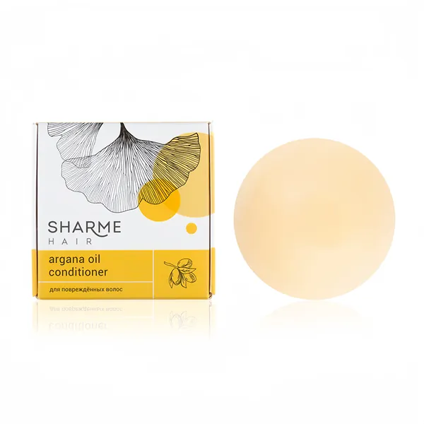 Натуральный твердый кондиционер Sharme Hair Argana Oil с аргановым маслом для поврежденных волос