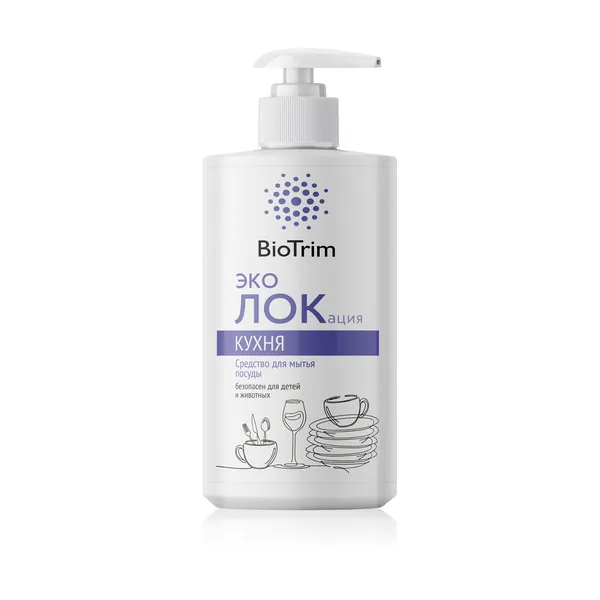 Средство для мытья посуды BioTrim эколокация кухня, 400 мл
