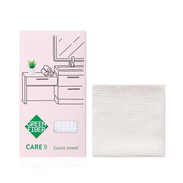 Вафельное полотенце для гостей Green Fiber CARE 9